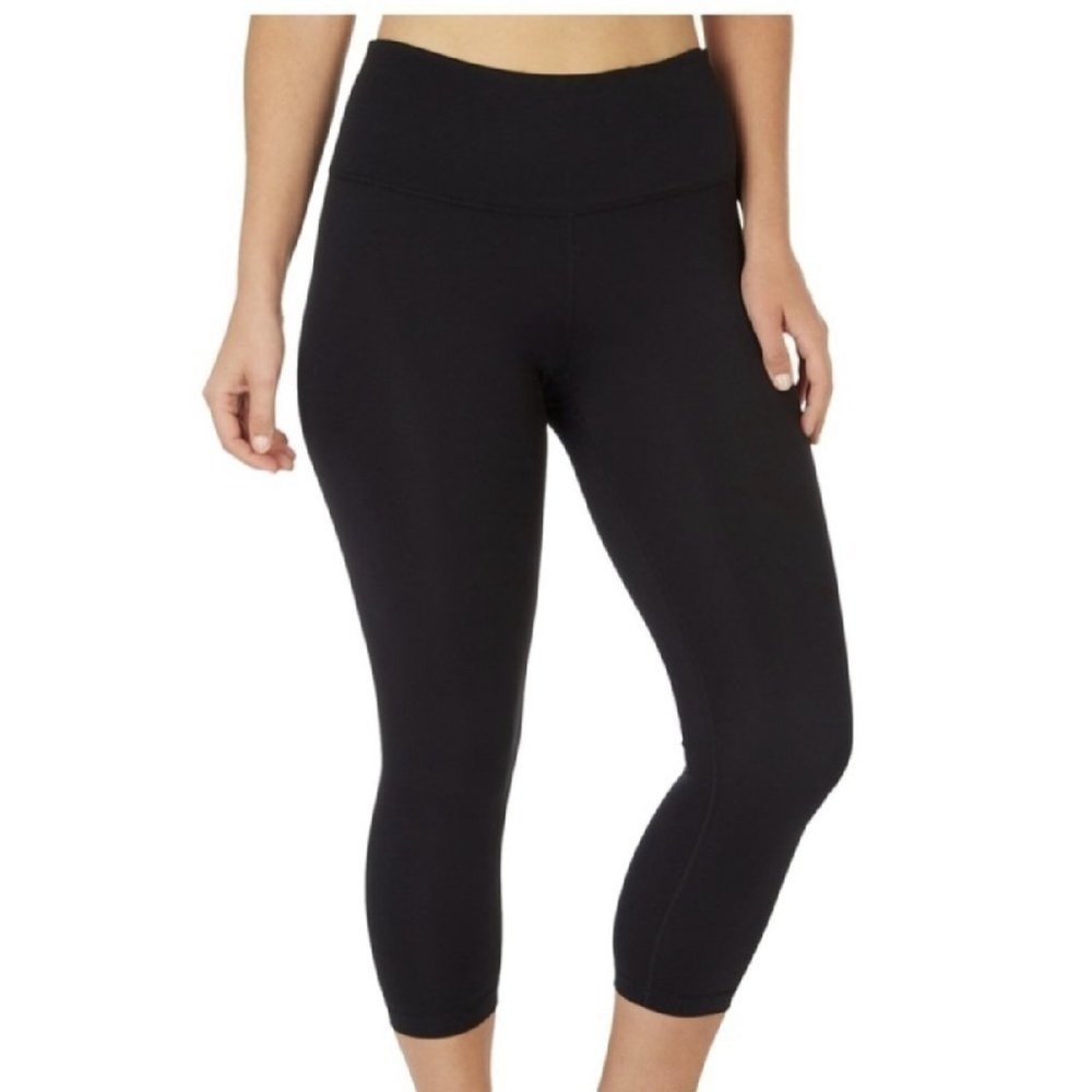 YOGALICIOUS Lux Black Cropped Leggings SIze XS